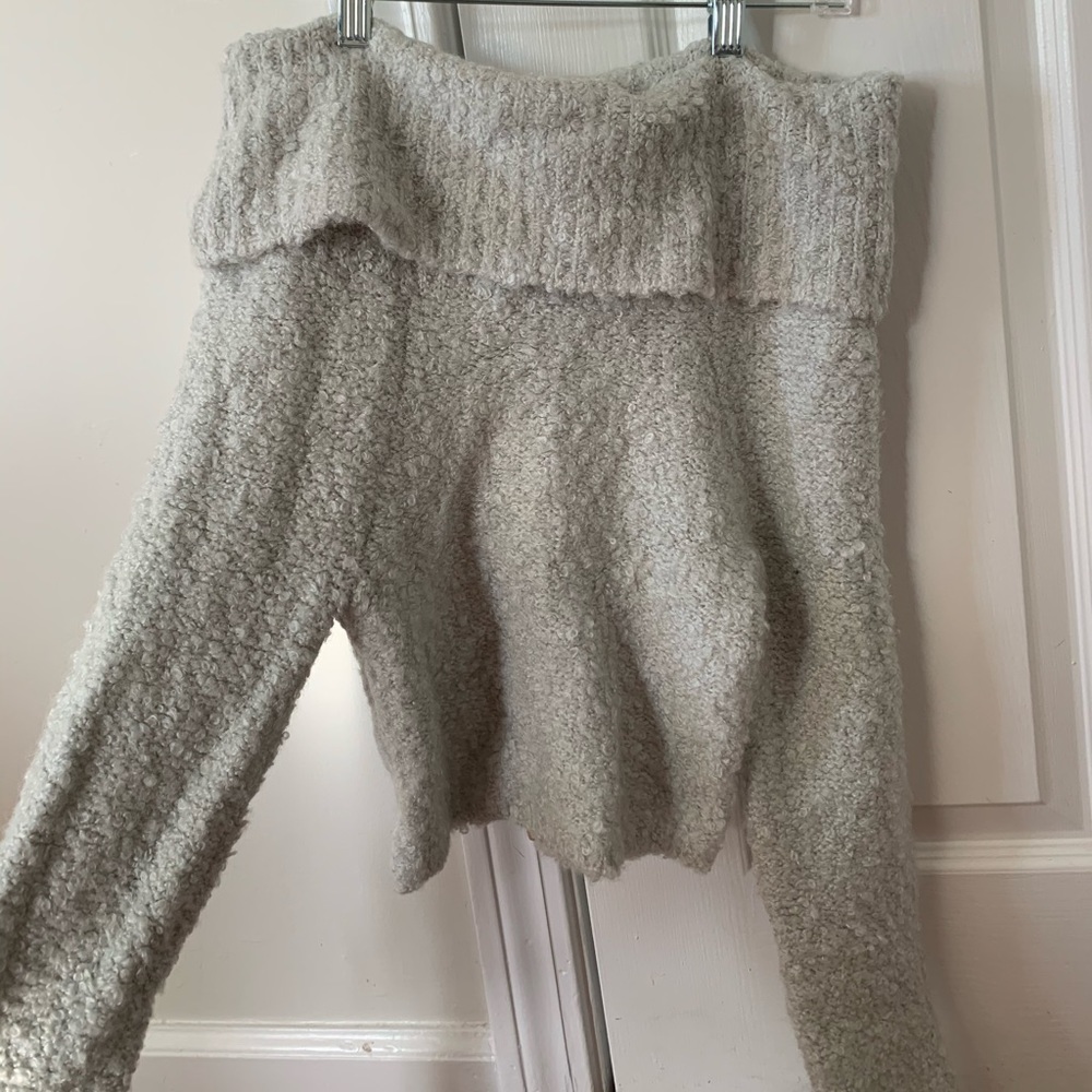 Urban Outfitters - Fuzzy off the shoulder sweater